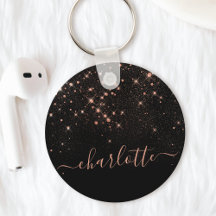 Rose Gold Glitzer Funkelnd Elegantes Glamour Scrip