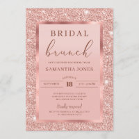 Rose Gold Glitzer Glitzern Glamour Brautbrunch