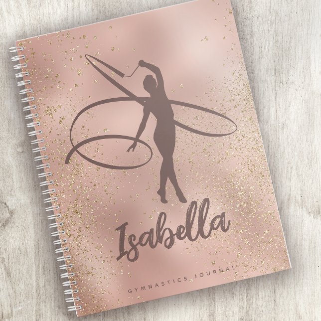 Rose Gold Glitzer Gymnastik Journal Notizbuch (Von Creator hochgeladen)