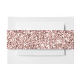 Rose Gold Glitzer Hochzeitsfeier Einladungsbanderole