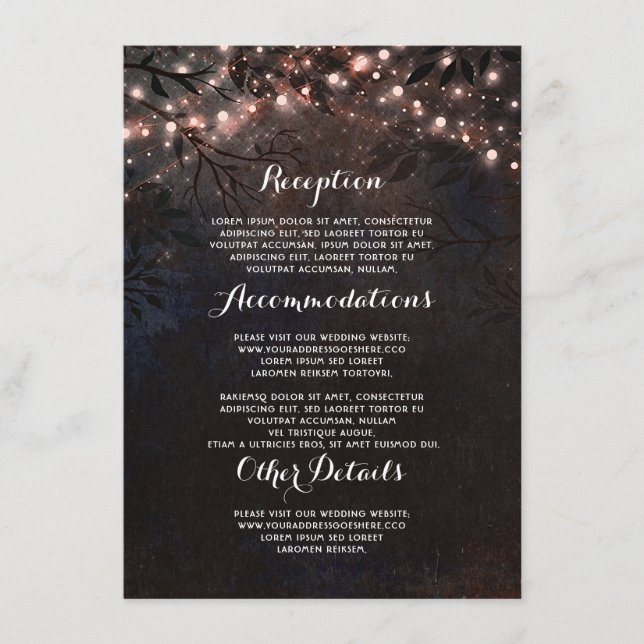 Rose Gold Glitzer Hochzeitshilfsgast Begleitkarte (Vorderseite)