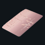 Rose Gold Glitzer Ihr Letter Name iPad Air Cover<br><div class="desc">iPad deckt mit Monogram Name Text Rose Gold Blush Glitzer Sparkle Personalisiert Geburtstag - Geburtstag oder Hochzeitsgeschenk / Beißig - Fügen Sie Ihren Brief / Name - Text oder Entfernen - Make Your Special iPad Hüllen Gift - Neu formatieren und verschieben oder entfernen und hinzufügen / Elemente mit Anpassungstool. Design...</div>
