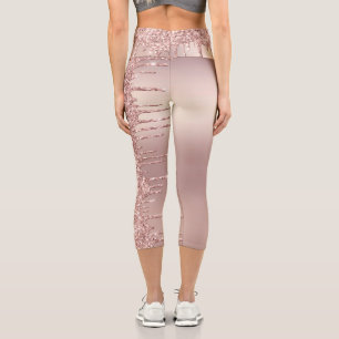 Rose Gold Glitzer Leggings