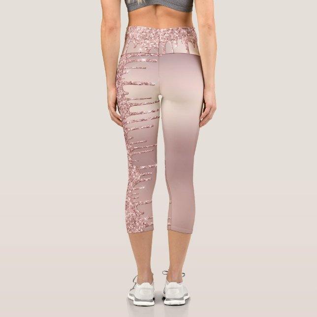 Rose Gold Glitzer Leggings (Rückseite)