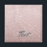 Rose Gold Glitzer Magnet<br><div class="desc">Minimalistisches,  modernes und stilvolles Design,  das Imitate Rose Gold Glitzer darstellt. Dieses wunderschöne und feminine Print mit seinem schlichten,  aber atemberaubenden Effekt ist perfekt für die jungen Frauen von heute. Beeindrucken Sie mit einzigartigem und elegantem Geschenk oder einfach selbst Leckerei.</div>