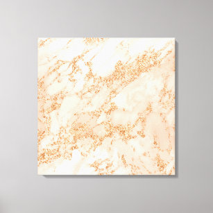 Rose Gold Glitzer Marmor abstrakt Leinwanddruck
