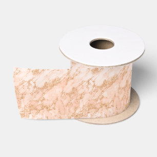 Rose Gold Glitzer Marmor abstrakt Satinband