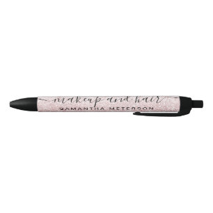 Rose Gold Glitzer Marmor Funkeln Konfetti Name Kugelschreiber