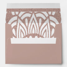 Rose Gold Glitzer Moderne Hochzeitsumgebung