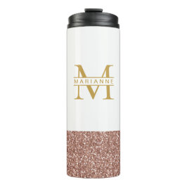 Rose Gold Glitzer Moderner Minimal Thermosbecher