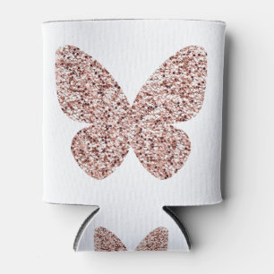 Rose Gold Glitzer Monarch Clipart Niedlicher Schme Dosenkühler