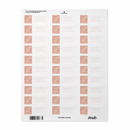 Rose Gold Glitzer Monogram