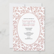 Rose Gold Glitzer Muster der Blätter trendige Hoch