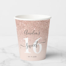 Rose Gold Glitzer ombre blush pink Drehbuch Sweet