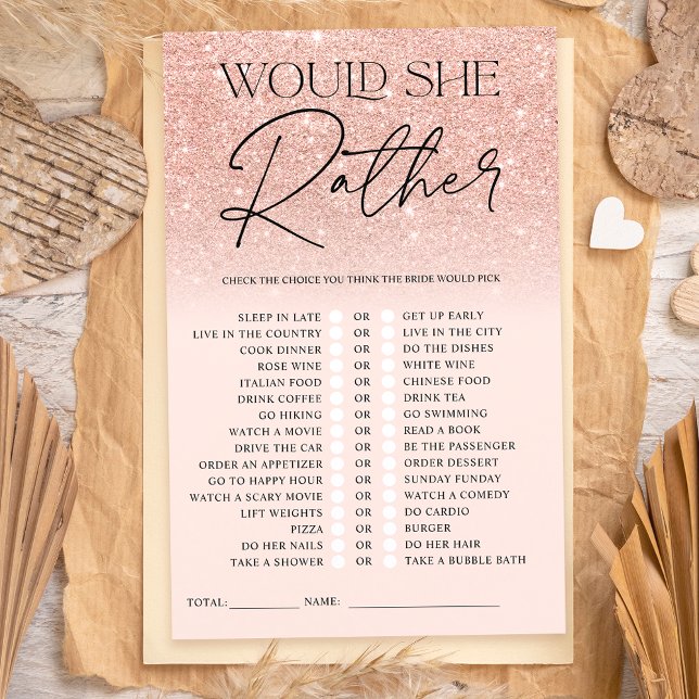 Rose Gold Glitzer ombre pink eher Bridal Spiel (Von Creator hochgeladen)