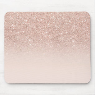 Rose Gold Glitzer personalisieren Sie mit Ihren Ro Mousepad