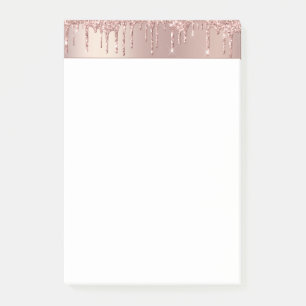 Rose Gold Glitzer Post-it®-Hinweise Post-it Klebezettel