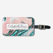 Rose Gold Glitzer Rosa Aquamariner Wirbel lackiert