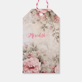 Rose Gold Glitzer, rosa Folie, Weihnachtsverpackun Geschenkanhänger