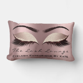 Rose Gold Glitzer Rosa Makeup Lashes Pinselspitzen Lendenkissen