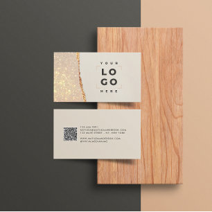 Rose Gold Glitzer Schwarz Rosa moderne viereckige  Visitenkarte