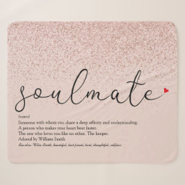 Rose Gold Glitzer Seelenverwandte Definition Liebe Sherpadecke