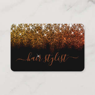 Rose Gold Glitzer Spark Berufliche Treppe Visitenkarte