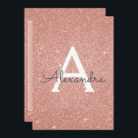 Rose Gold Glitzer Sweet 16 Save the Date Einladung<br><div class="desc">Rose Gold Sparkle Glitzer 16 . Geburtstag Monogram Name und Initial Save the Date Geburtstagsparty Einladung. Diese Einladung ist perfekt für die Rose Gold Sparkle Glitzer Sweet 16 Geburtstagsparty,  die in Rosa Rose Gold zu feiern suchen.</div>