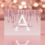 Rose Gold Glitzer Sweet 16 Save the Date Einladung<br><div class="desc">Rose Gold Sparkle und Tropfen Glitzer 16 . Geburtstag Monogram Name und Initial Save the Date Geburtstagsparty Einladung. Diese Einladung ist perfekt für die Rose Gold Sparkle Glitzer Sweet 16 Geburtstagsparty,  die in Rosa Rose Gold zu feiern suchen.</div>