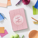 Rose Gold Glitzer Template Stilvoll Monogram Girly iPad Pro Cover<br><div class="desc">Rose Gold Glitzer Template Stilvoll modische Girly Monogram Elegant Modern iPad Smart Cover.</div>