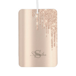 Rose Gold Glitzer Tropfen Autolufterfrischer