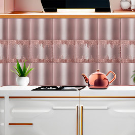 Rose Gold Glitzer Tropfen Nahtloses Muster Version Fliese