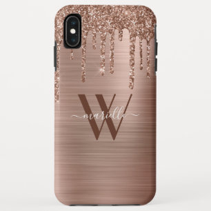 Rose Gold Glitzer Tropfen Pinsel Case-Mate iPhone Hülle