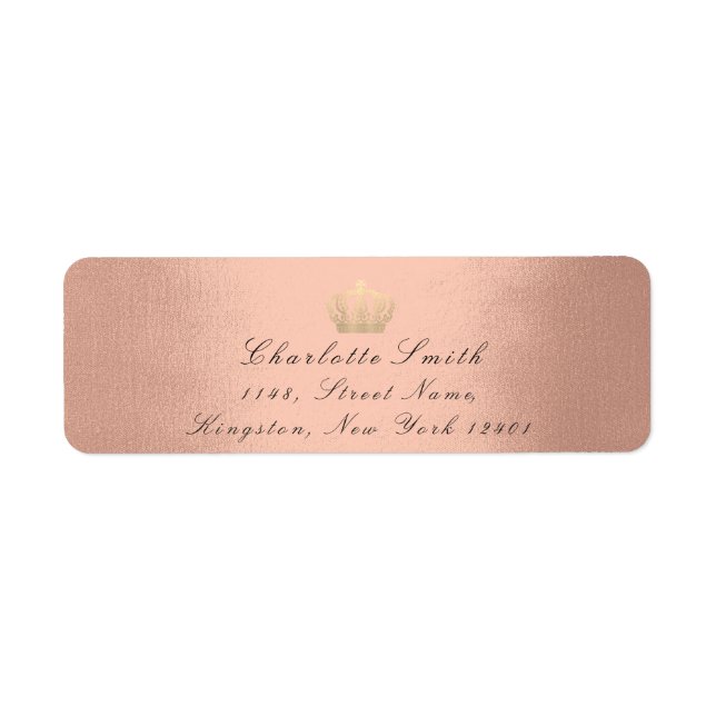 Rose Gold Glitzer UAWG Kronprinzessin Bridal Blush (Vorne)