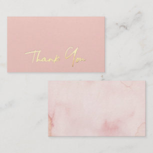 Rose Gold Glitzer Vielen Dank Visitenkarte