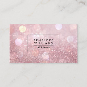 Rose Gold Glitzer Visitenkarte