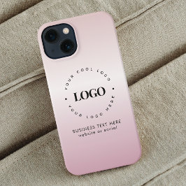 Rose Gold Gradient Firmenbenutzerdefiniertes Logo  iPhone Hülle
