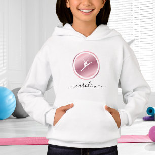 Rose Gold Gymnastique Girls Nom Gymnast mignonne G