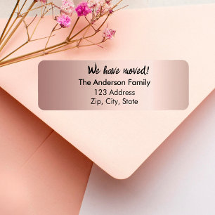 Rose Gold haben wir neue Rücksendeadresse verschob