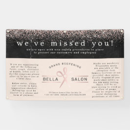 Rose Gold Hair Salon Grand Wiedereröffnung Covid S Banner