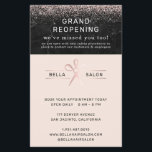 Rose Gold Hair Salon Grand Wiedereröffnung Covid S Flyer<br><div class="desc">Eine komplette zusammenhängende Kollektion für alle Ihre Geschäftsprodukte und -materialien. Beraten Sie die Gönner Ihrer Wiedereröffnung mit neuen Sicherheitsmaßnahmen für Kokosmilch. Eine Sammlung von Produkten zur Förderung von Richtlinien zur sozialen Distanzierung. Diese Produkte sind ideal, um sicherzustellen, dass sowohl Mitarbeiter als auch Kunden soziale distanzierende Richtlinien einhalten. Fügen Sie diesem...</div>