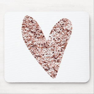 Rose Gold Heart Clipart Niedlich Heart Glitzer Des Mousepad