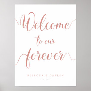 Rose Gold Herzlich willkommen auf unserem Eileisze Poster