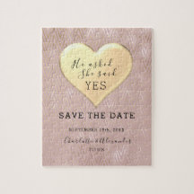 Rose Gold Hochzeit speichern das Datum