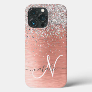 Rose Gold Hübsch Girl Silver Glitzer Funkelnd Case-Mate iPhone Hülle