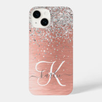 Rose Gold Hübsch Girl Silver Glitzer Funkelnd