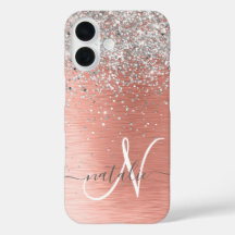 Rose Gold Hübsch Girl Silver Glitzer Funkelnd