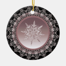 Rose Gold Ice Keramik Ornament