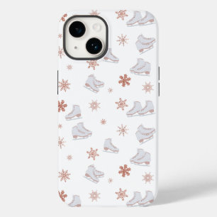 Rose Gold Ice Skate Rosa Skaten-Muster Case-Mate iPhone 14 Hülle
