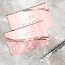 Rose Gold ID807 für Metall und Glitzer Visitenkarte